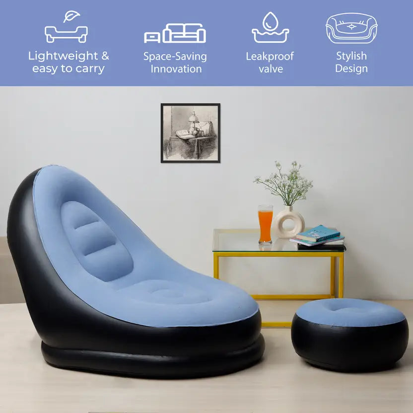 obustt PVC 1 Seater Inflatable Sofa
