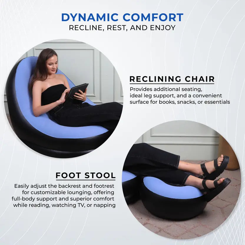 obustt PVC 1 Seater Inflatable Sofa