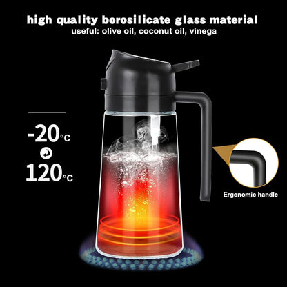 Oil dispenser spray bottle for cooking